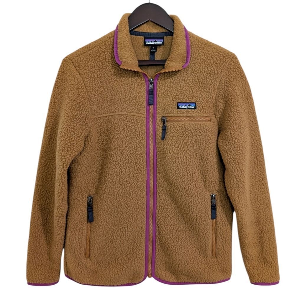 Patagonia Women's S Retro Pile Fleece -Nest Brown NESB Jacket Style 22795 FA22 - Picture 2 of 9